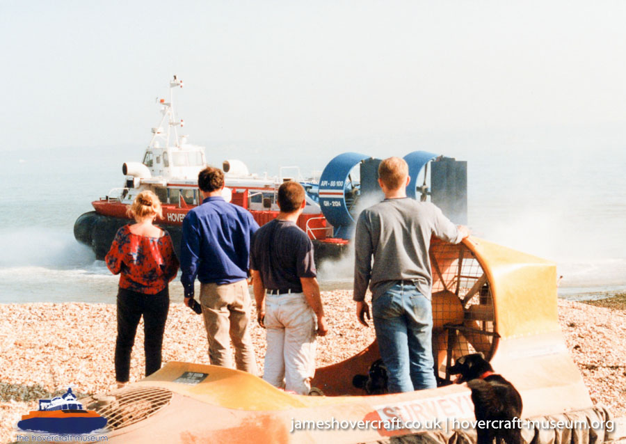 AP1-88 hovercraft promotional day by BHC -  (credit: The <a href='http://www.hovercraft-museum.org/' target='_blank'>Hovercraft Museum Trust</a>).